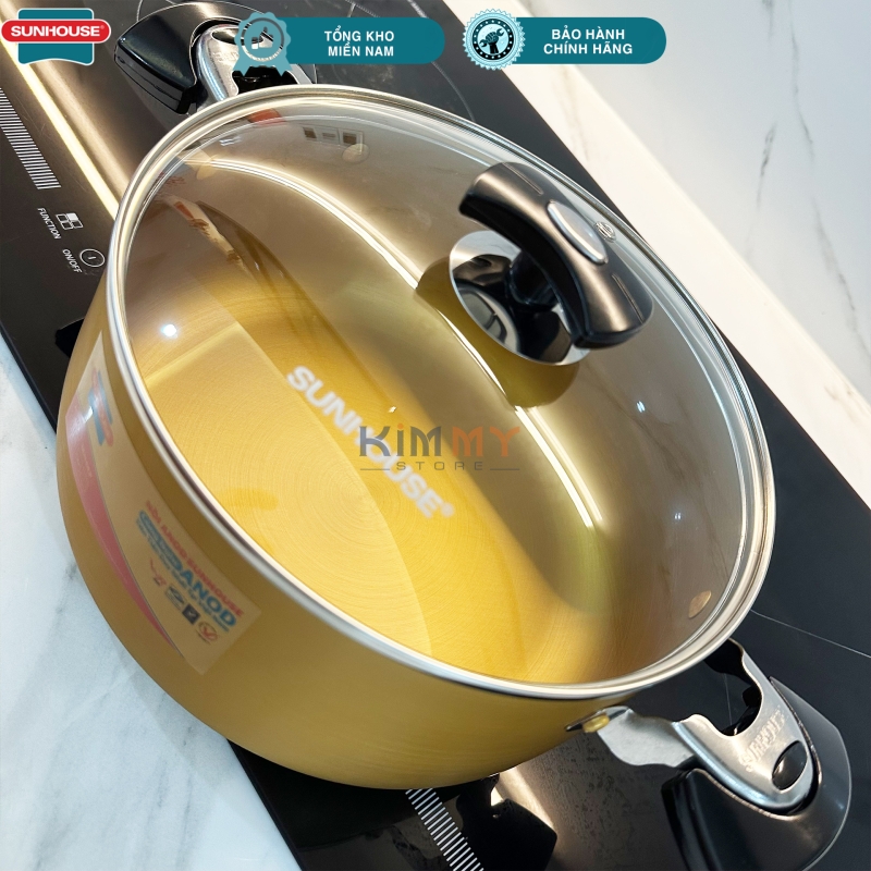 Nồi nhôm anod 24cm Sunhouse - SH6634-24cm